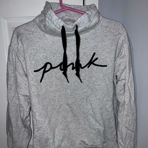 VS PINK COWL NECK HOODIE